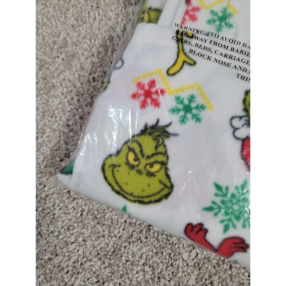 Jammies For Your Families Pajama Set How the Grinch Stole Christmas Boys Size 8